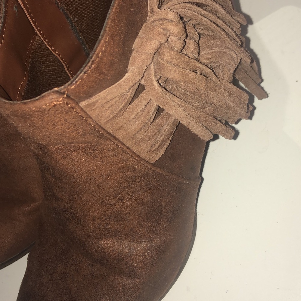 Fringe booties